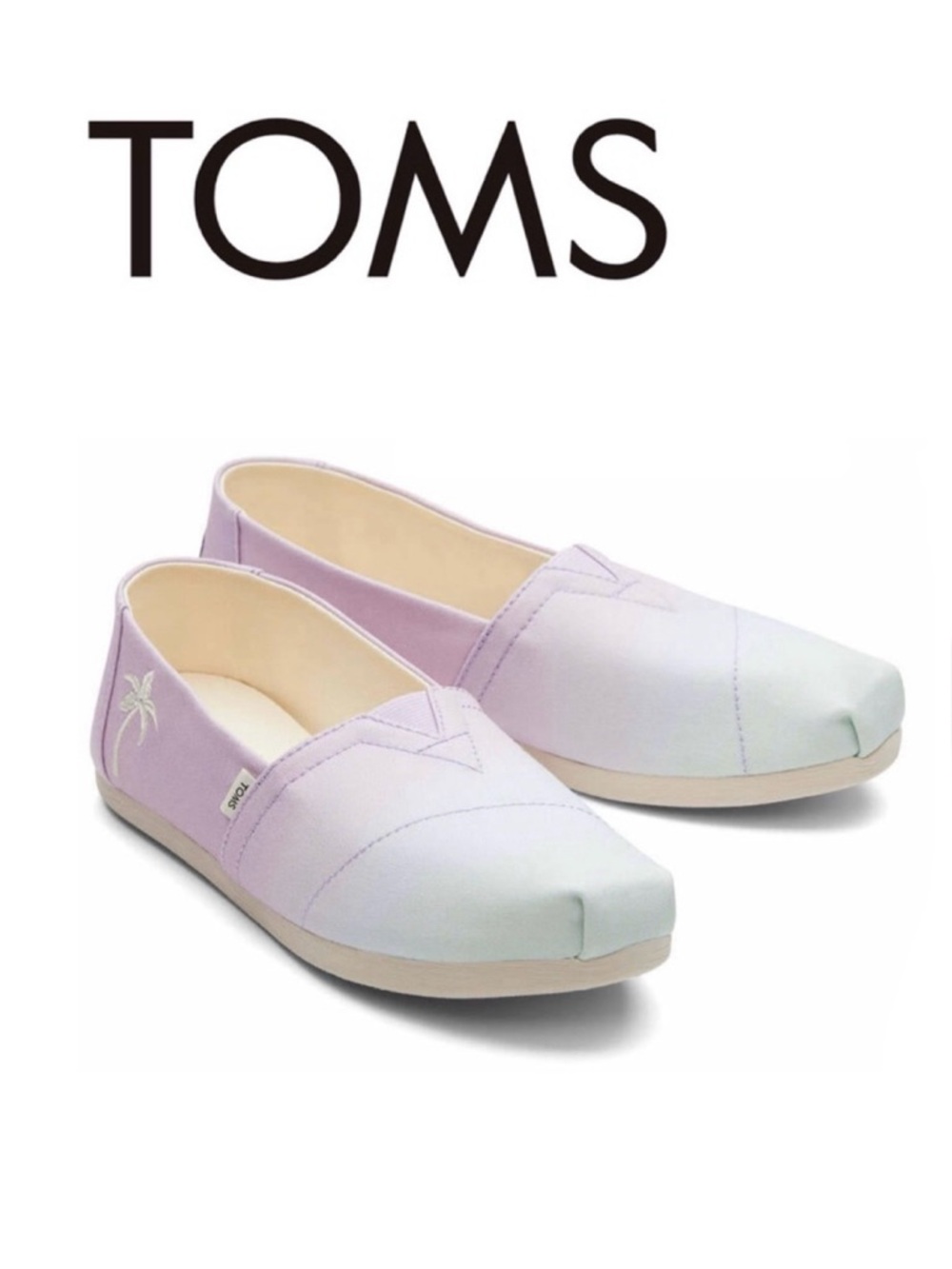 TOMS Alpargata Lilac Ombré Canvas Shoes